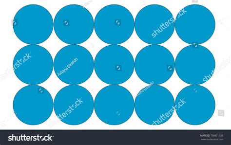 Background Pattern Blue Circle White Background Stock Vector Royalty