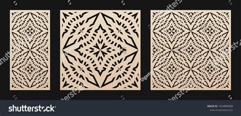 Laser Cut Pattern Vector Stencil Abstract Stock Vector (Royalty Free ...