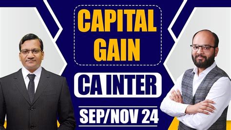 Income Under Head Capital Gain CA Inter Taxation Chapter 3 Unit 4