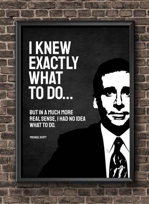 Michael Scott Quote Office Poster Wall Art Michael Scott Art Etsy