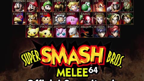 Menu 1 Super Smash Bros Melee 64 Ost With Images Smash Bros Super Smash Bros Super