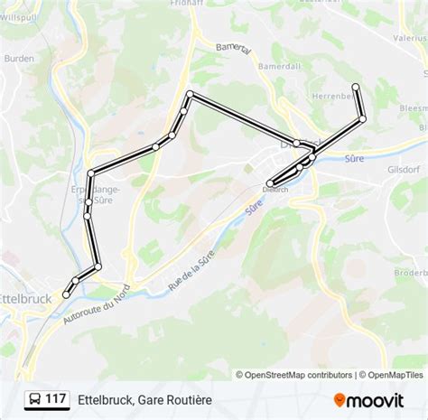 117 Route Schedules Stops Maps Ettelbruck Gare Routière Updated