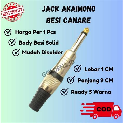 Jual Jack Akai Mono Besi Canare Jack Akai Jack Mic Shopee Indonesia