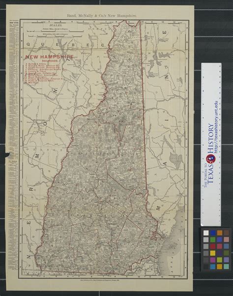 Rand Mcnally And Cos New Hampshire Side 1 Of 2 The Portal To