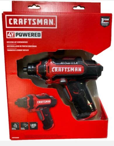 Craftsman 4 Volt 1 4 In Cordless Screwdriver Cmht6650c Ebay