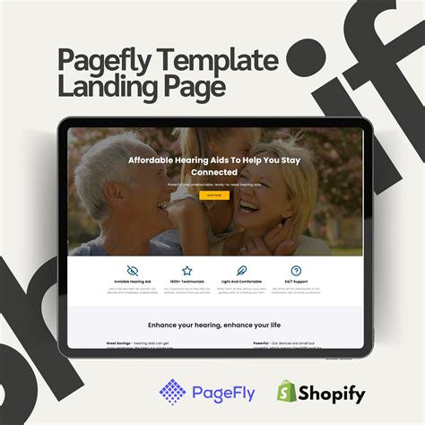 Hearing Product Pagefly Landing page – Lumen Templates