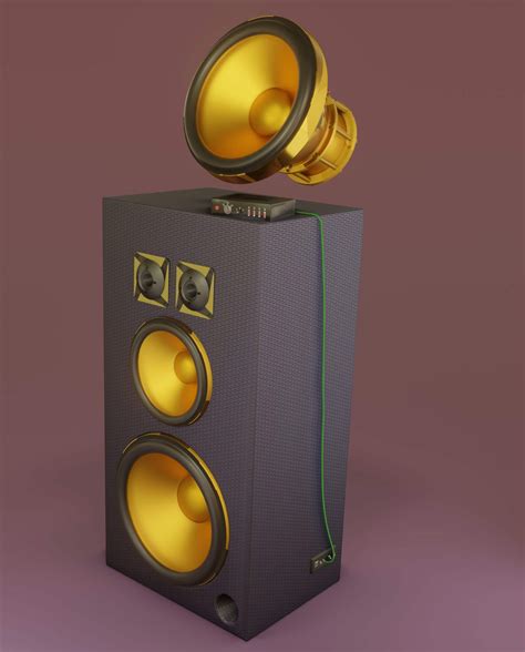 Sound Box Free D Model By Mestrezen D