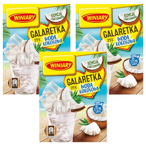 Winiary galaretka o smaku wody kokosowej 3 x 47g Nestlé Sklep