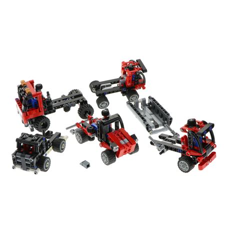 1x Lego Technic Set Mini Truck 8065 Kran Lader 42084 unvollständig