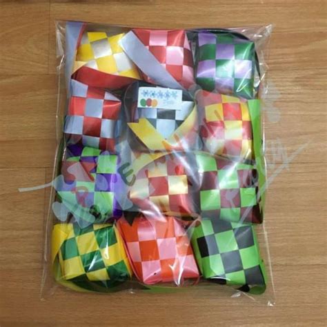 Jual Ketupat Dari Pita Jepang Dekorasi Parcel Hiasan Lebaran Idul Fitri