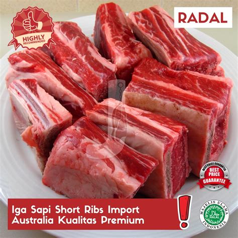 Jual Iga Sapi Short Ribs Import Australia Kualitas Premium 500gr