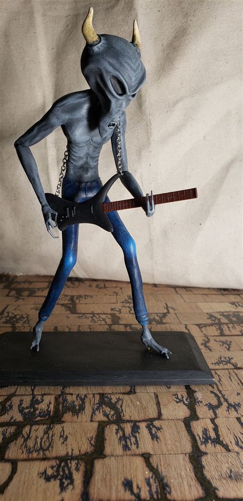 Heavy Metal Grey Alien Etsy