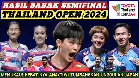 Ana Tiwi Lolos Final Hasil Semua Sektor Semifinal Badminton Toyota