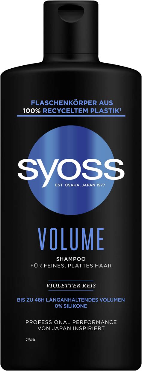 Umarmung Numerisch Vorwort Syoss Shampoo Volume Kandidat Verf Rben Star