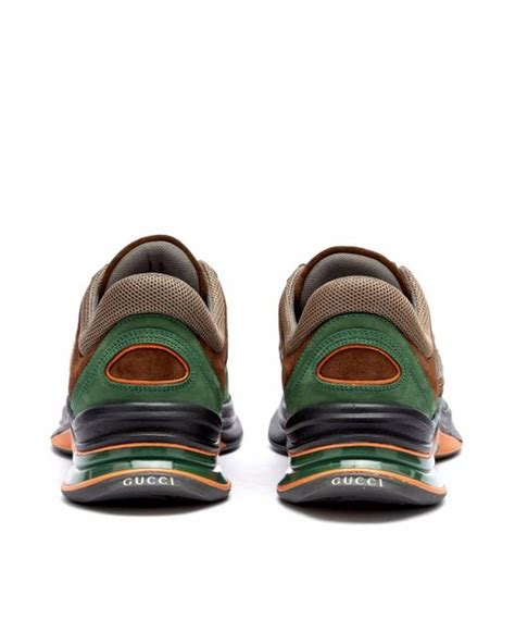 Gucci Run Premium Sneakers In Green For Men Lyst