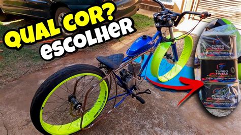 Qual COR Vou PINTAR A BIKE MOTORIZADA MAIS TOP DO YOUTUBE