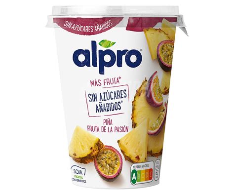 Alpro Asturiana Alpro Especialidad De Soja Con Fermentos Del Yogurt Y Trocitos De Piña Y Fruta