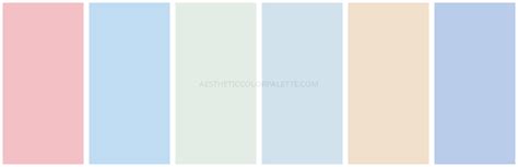 Pastel Aesthetic Color Palettes - Aesthetic Color Palette