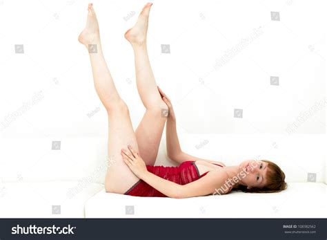 Sensual Woman Lingerie On Sofa Stock Photo 108382562 Shutterstock