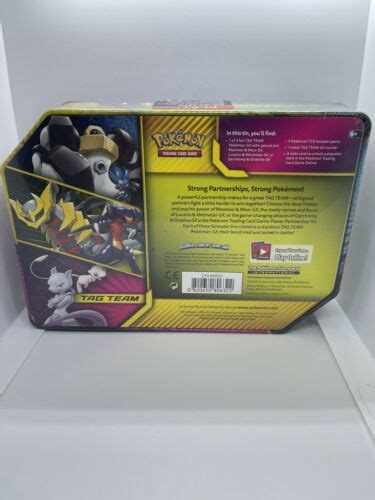 Mavin Mewtwo And Mew Gx Tag Team Pok Mon Tin New Sealed Super Rare