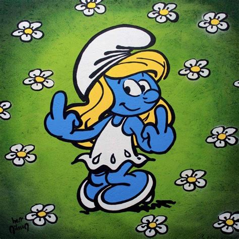 Smurfette | Kleine farm, Kriegerin, Lustig