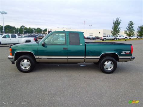 Emerald Green Metallic 1998 Chevrolet Ck K1500 Extended Cab 4x4