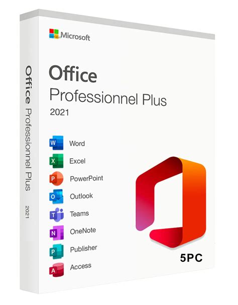 Microsoft Office Professional Plus 2021 5PC Lifetime License