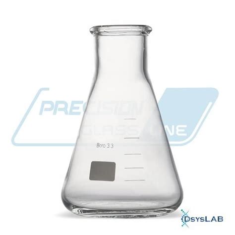 Erlenmeyer Boca Estreita Em Borossilicato De 125 Ml Unidade Erlbe125