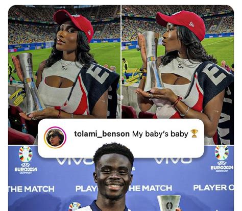 Love And Football Bukayo Saka S Girlfriend Tolami Benson Poses With