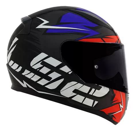 Capacete Ls2 Ff353 Rapid Cromo Preto Vermelho Azul Fosco Parcelamento