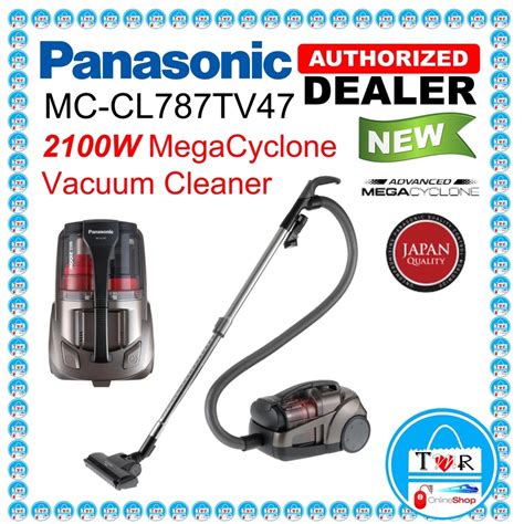 Panasonic Vacuum Cleaner 1800W Mega Cyclone Bagless Vacuum MC CL573RV