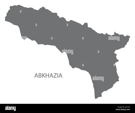 Abkhazia Map Grey Illustration Silhouette Stock Vector Image Art Alamy