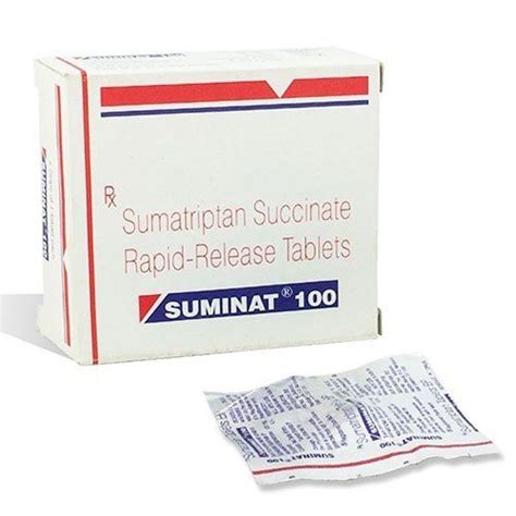 Sumatriptan Succinate Rapid Release Tablets 100 Mg Suppliertraderexportersuratgujarat