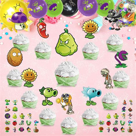 Buy Pcs Plants Vs Zombies Birthday Party Supplies Birthday