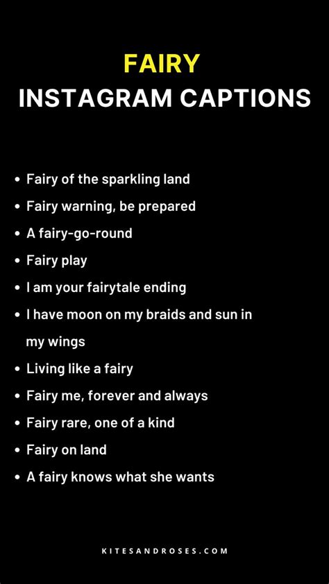 29 Fairy Captions For Instagram With Quotes Kites And Roses