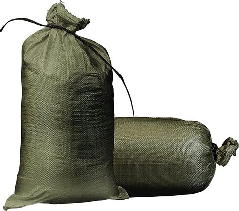 Empty Sandbags Military Green With Ties Available In Various Bundles