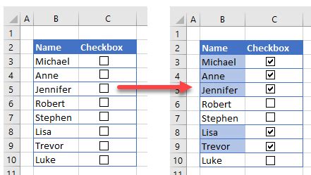 Use Conditional Formatting With Checkbox In Excel Google Sheets