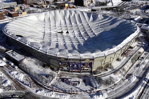 Football Stadium Roof Collapse Snow