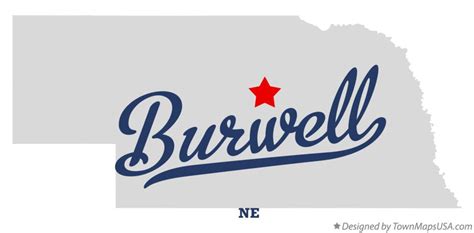 Map of Burwell, NE, Nebraska