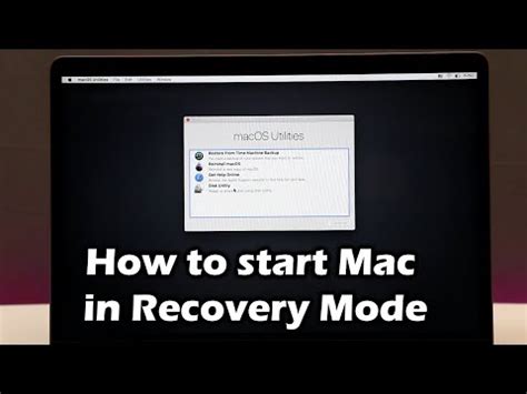 How To Boot Mac Os In Recovery Mode A Comprehensive Guide Dhamaal