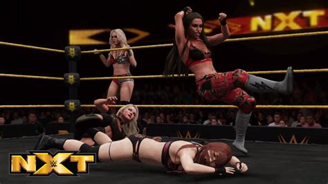 Wwe 2k18 Nxt Io Shirai And Toni Storm Vs Aliyah And Lacey Evans