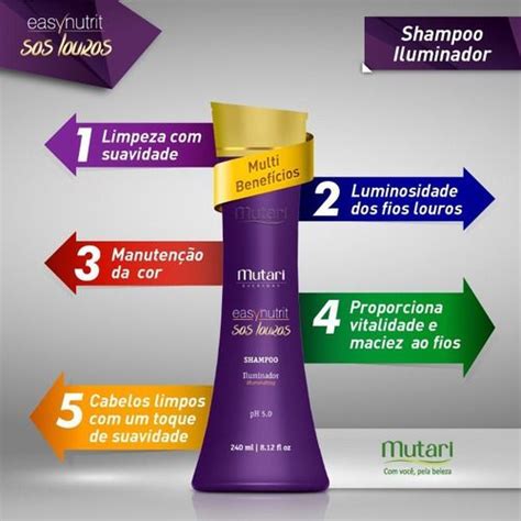 Oferta Mutari SOS Louros Shampoo Iluminado iBella Cosméticos