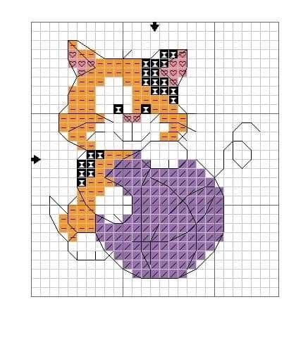 Pin Di Emmalee Pippen Su Cross Stitch Gatti A Punto Croce Motivi