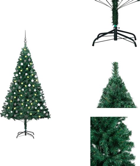 VidaXL Kunstkerstboom PRO 150 Cm Groen PVC Met 150 LEDs Met