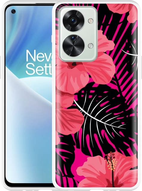 Cazy Hoesje Geschikt Voor OnePlus Nord 2T Tropical Flowers Bol