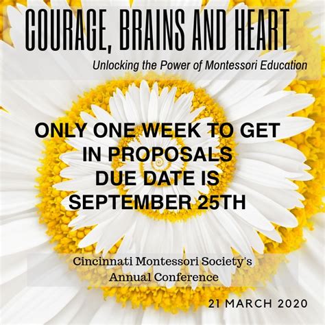 Submit Your Presentation Proposals Now Cincinnati Montessori Society