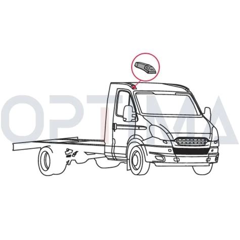 LAMPA OBRYSOWA NA DACH PRAWA IVECO DAILY 99 07