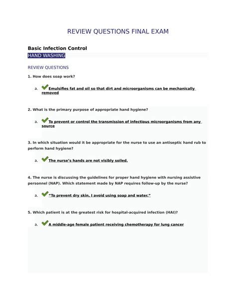 SOLUTION Nsg 101 Testbanks Review Questions Final Exam Studypool