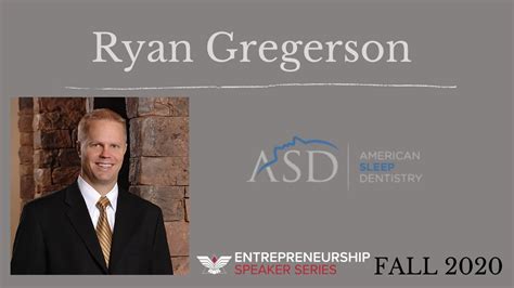 Ryan Gregerson Suu Entrepreneur Speaker Series Youtube