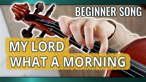 My Lord, What a Morning | Easy Violin Play Along - Violinspiration